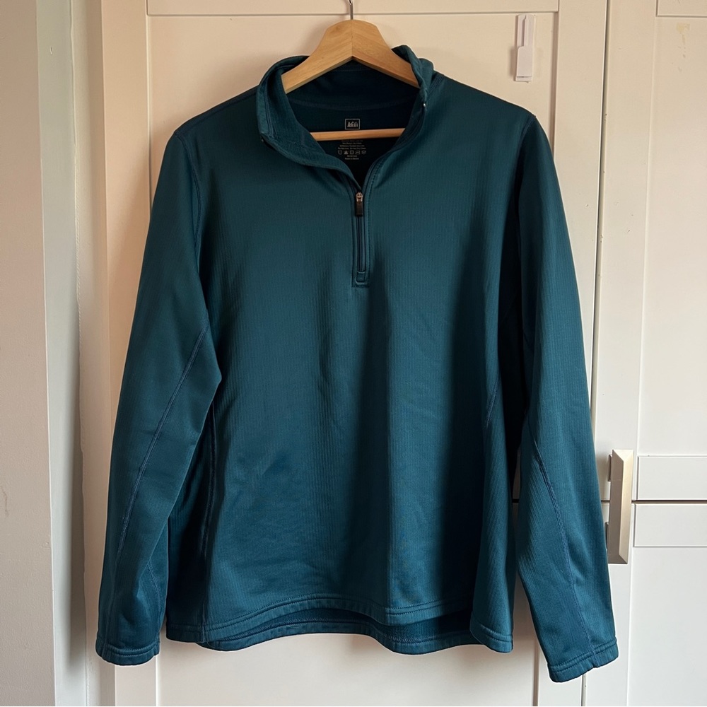 REI Womans Large Long Sleeve 1/2 zip pullover Size XL